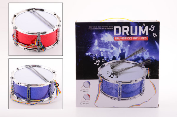 Trommel 30x13cm 2 ass. kleuren 29545