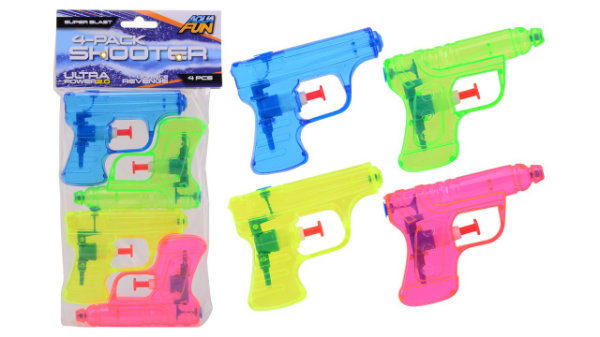 Aqua fun 4 waterpistooltjes 26038