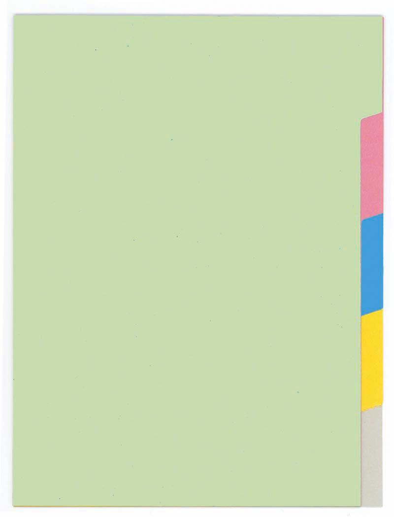 Tabbladen karton 5 tabs A4 PE405M 23-r