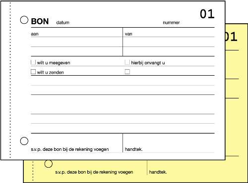 Expres bonboekje 2x50 vel 40250