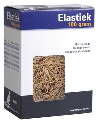 Kangaro elastiek 100 gr. naturel nr. 20