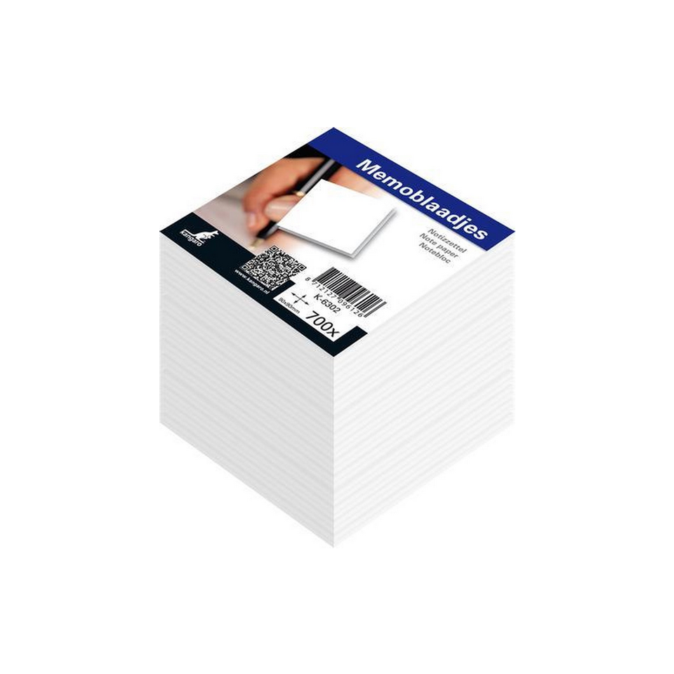 Memokubus inhoud Kangaro 9x9x9cm krimp