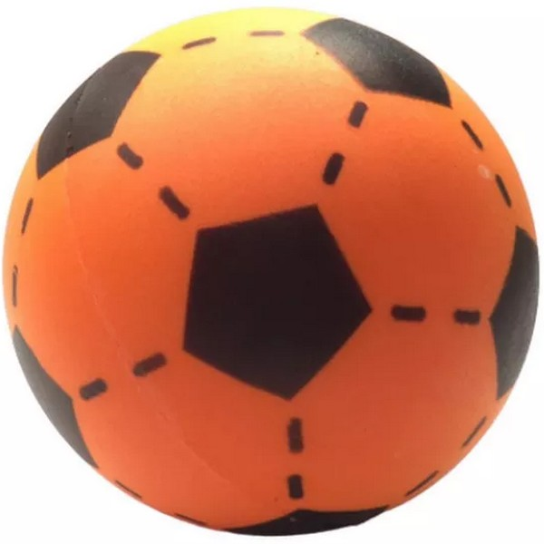 Foam voetbal oranje 20 cm.