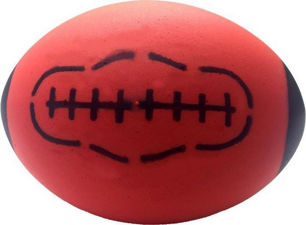 Foam rugby bal rood 24.5*18 cm