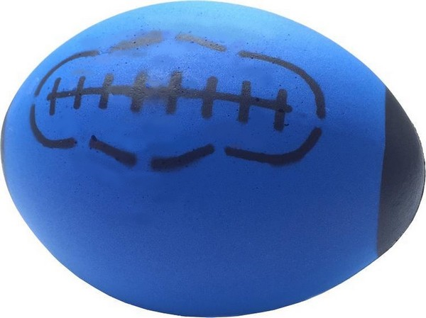 Foam rugby bal blauw 24.5*18 cm