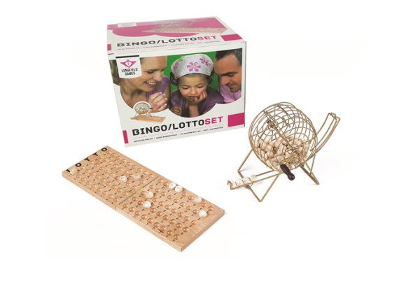Lotto/bingomolen metaal + hout 360567-W