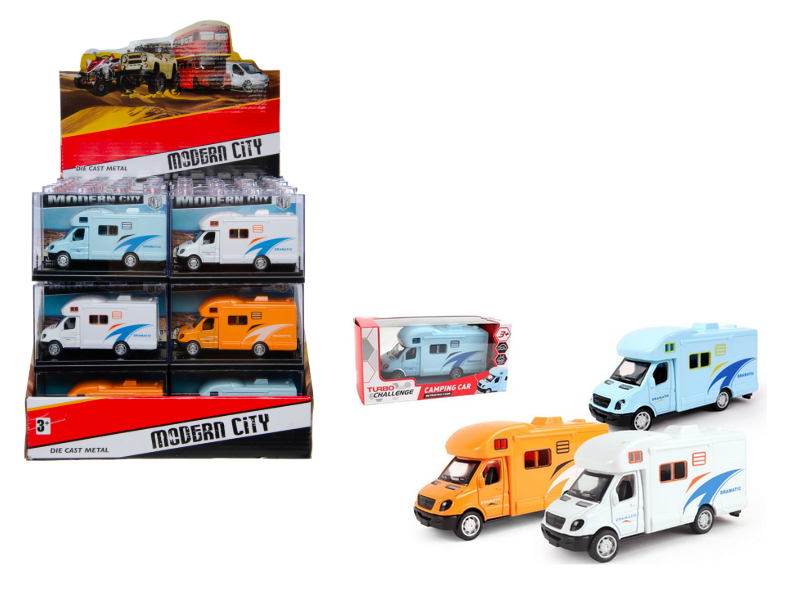 Camper Diecast met pullback 3 ass. 3045