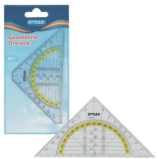 10 Geodriehoek breekbaar 37020