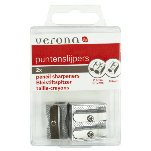 Set met 1 enkel- en 1 dubbelgaatsslijper