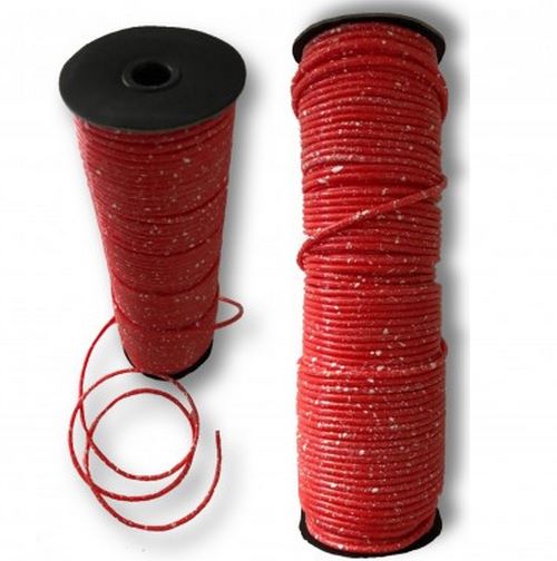 100 mtr Springtouw rood/wit 4mm op rol