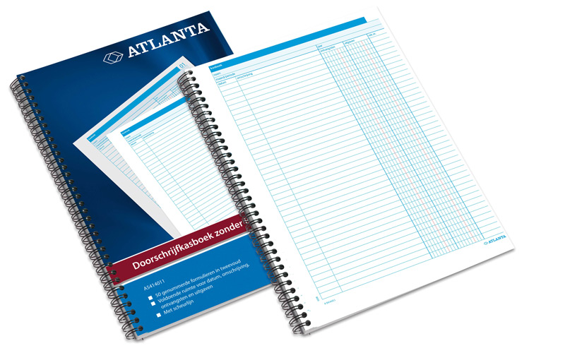 Atlanta doorschrijfkasboek incl. BTW kol