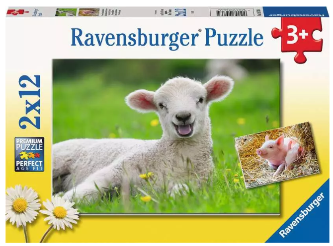 Ravensburger puzzel 2x12 st. 057184