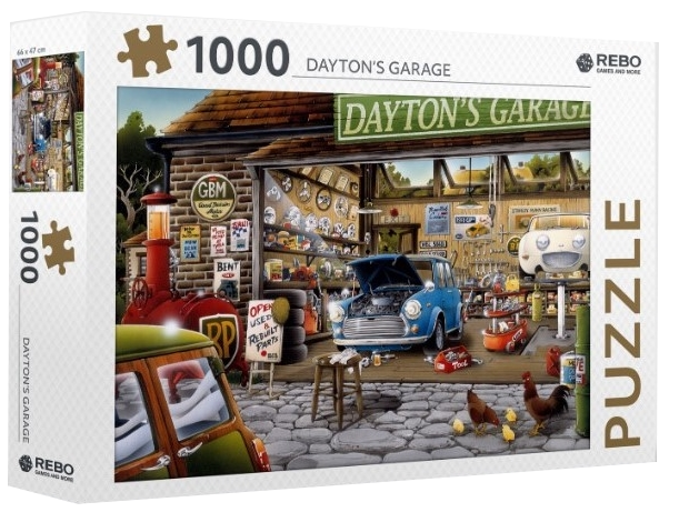 Rebo puzzel 1.000 st. Daytons Garage
