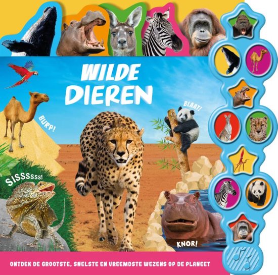 Rebo Wilde dieren 10 geluidenboek
