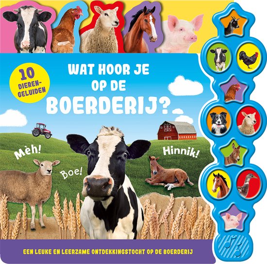 Rebo Wat hoor je op de boerderij? boek
