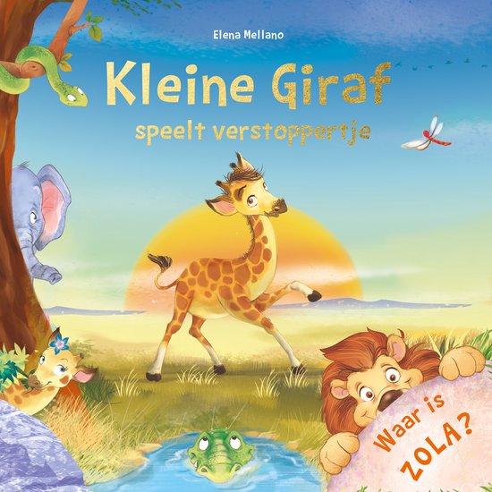 Rebo boek kleine giraf speelt verstopp.