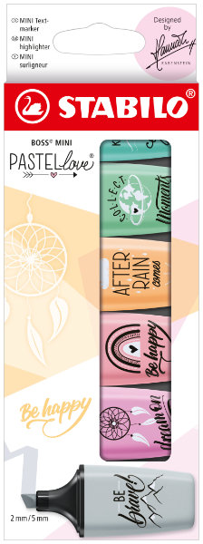6 Stabilo Boss mini pastellove 07/06-29