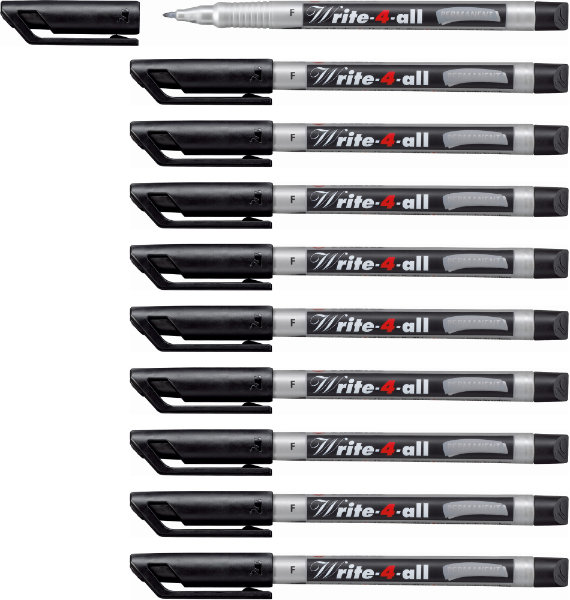 10 Stabilo Write4All cd markers F