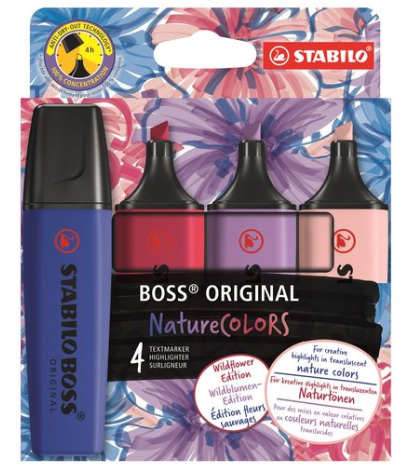 4 Stabilo BOSS original Wildflowers