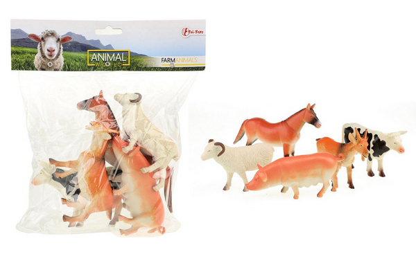 5 animalworld boerd.dieren in zak 34922A