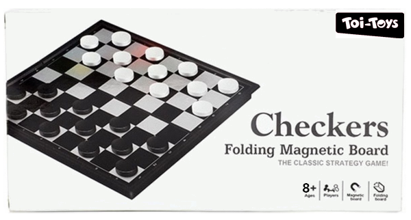Damspel magnetisch reisuitvoering 51451A