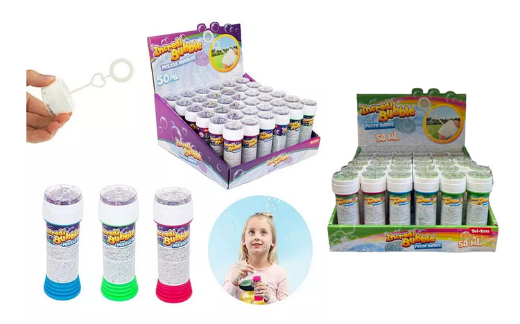 36 bellenblaas met geduldspel 61026ZD