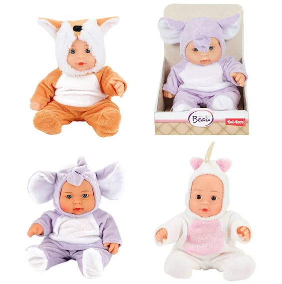 Beau babypop 22,5 cm. dierenpakje 02020Z