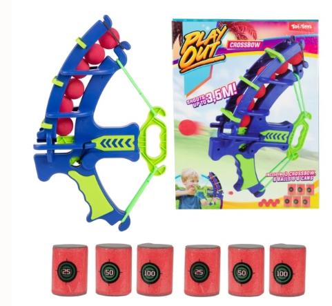 Kruisboog met 6 foambal en 6 doel 00164A