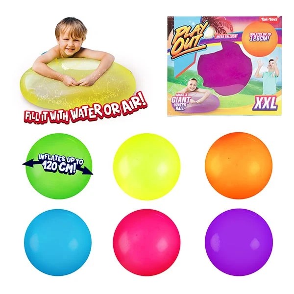 Mega waterbal 120 cm 6 ass. 65188Z