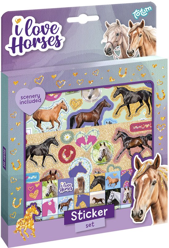 Totum stickerset paarden 073159