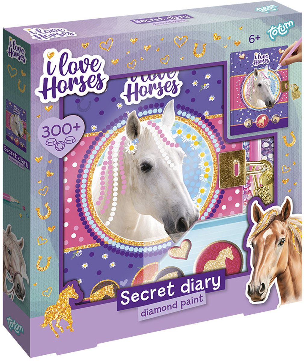 Totum diamond painting paarden 073142