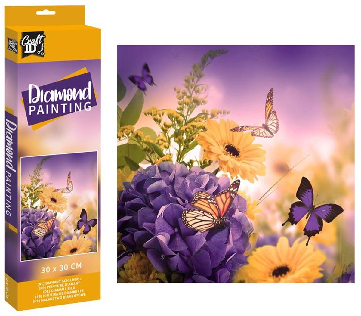 Craft ID Diamond Painting vlinders 30x30