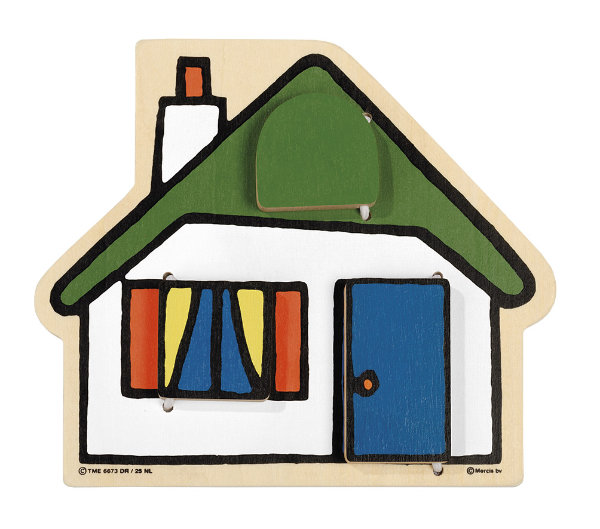 Nijntje houten kiekeboe huisje 17070