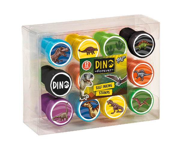 Dino zelf inktende stempelset 075023
