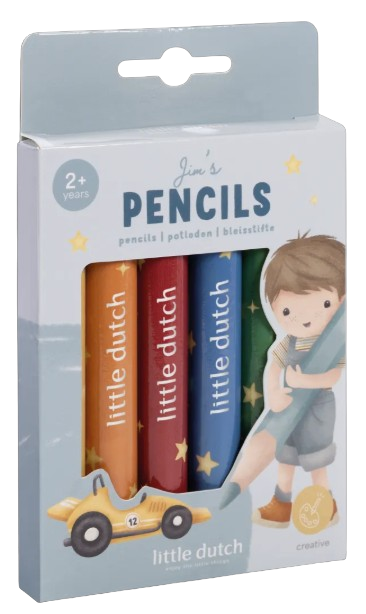 Little D. 6 Kleurpotloden Jim BT126732