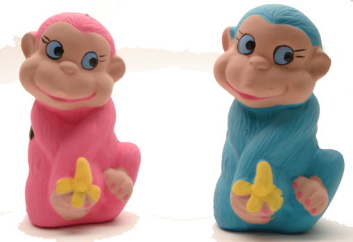 Aardewerk spaarpot Aap 2 assorti