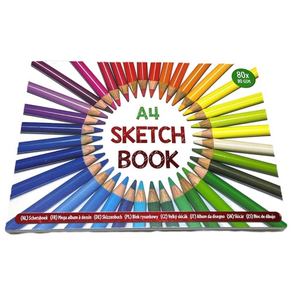 A4 schetsboek dessin kleurpotlood SC764
