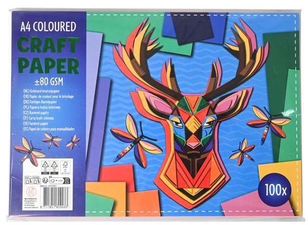 Gekleurd papier A4 Col. Animals KN809