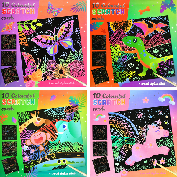 10 Scratch kaarten 4 ass. KN5435