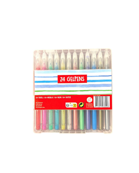 Rainbow 24 gelpennen BTS039