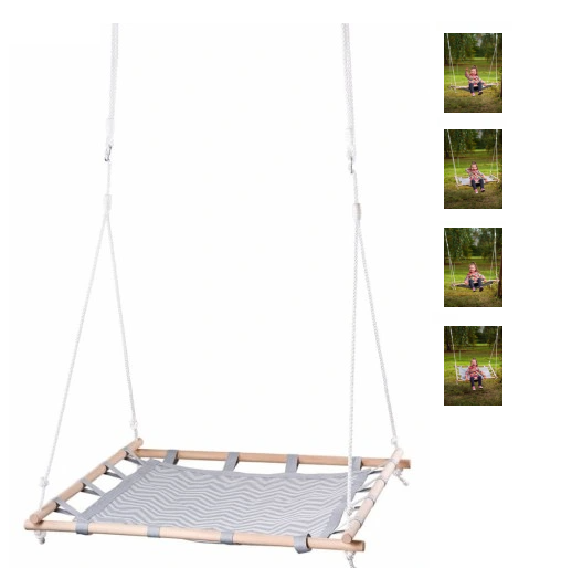 Woody Schommel vierkant 100x100cm 91955