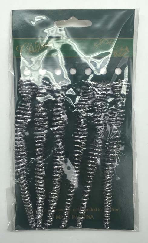 6 Spiraalpegels zilver